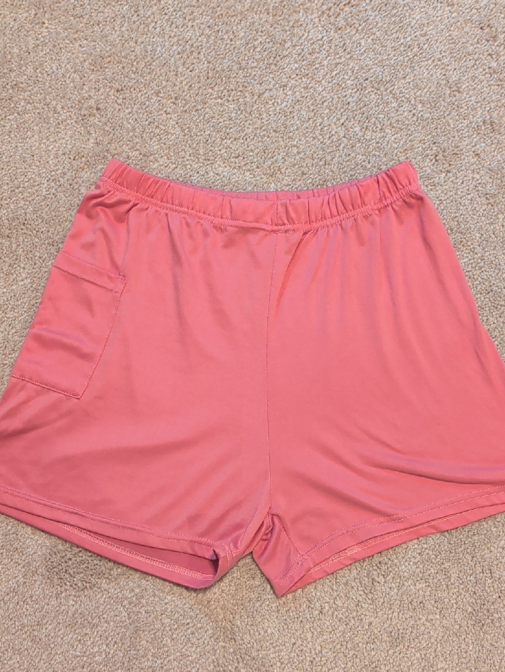 Women’s Coral Shorts with Large Side Pocket